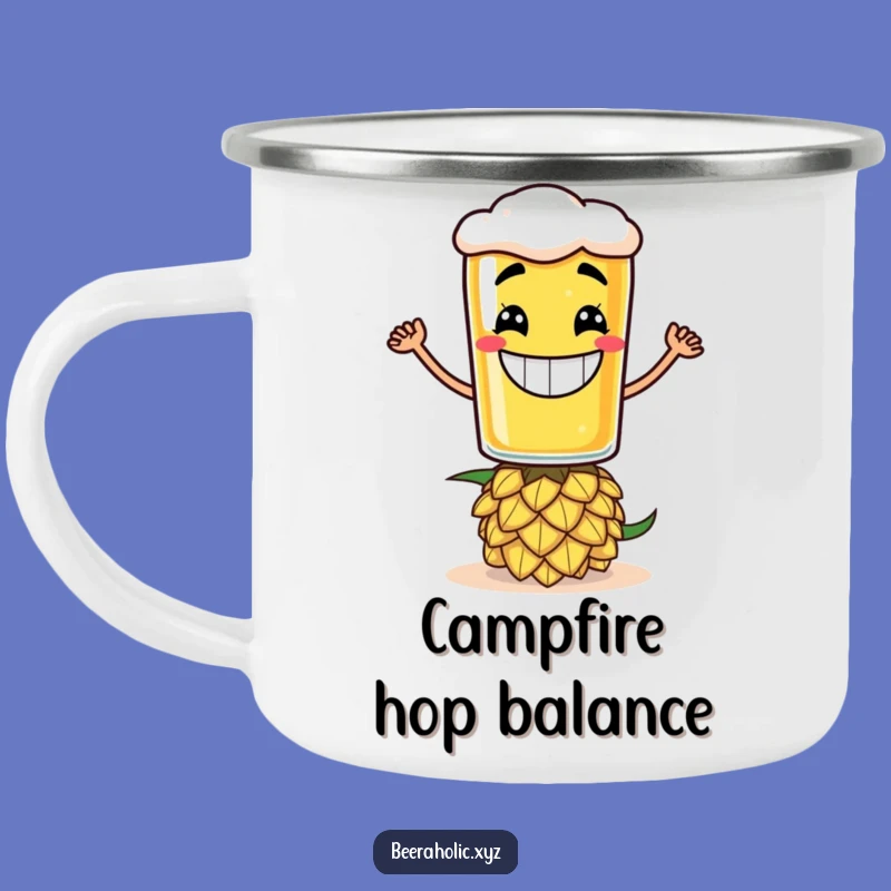 Funny Beer Glass Hop Camping Mug - Grinning Balance Outdoor Gift
