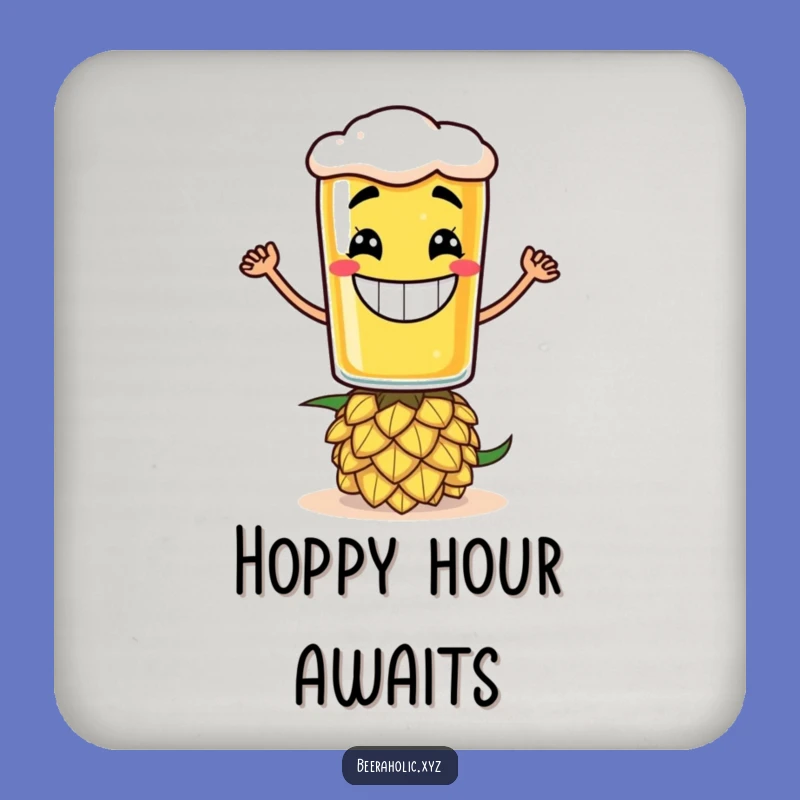 Funny Beer Glass Hop Coaster - Grinning Balance Set for Party Tables
